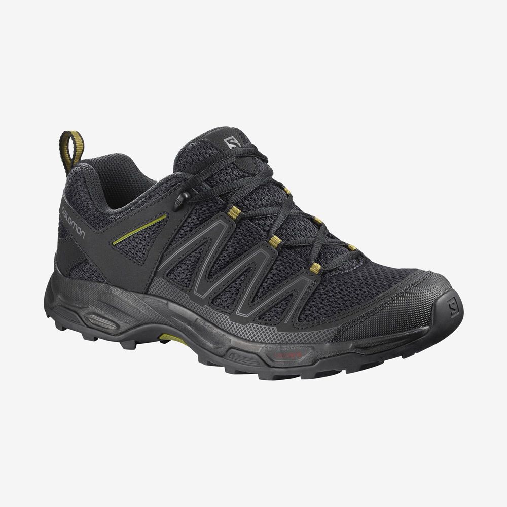 Salomon Israel PATHFINDER - Mens Hiking Shoes - Black (VLPQ-31820)